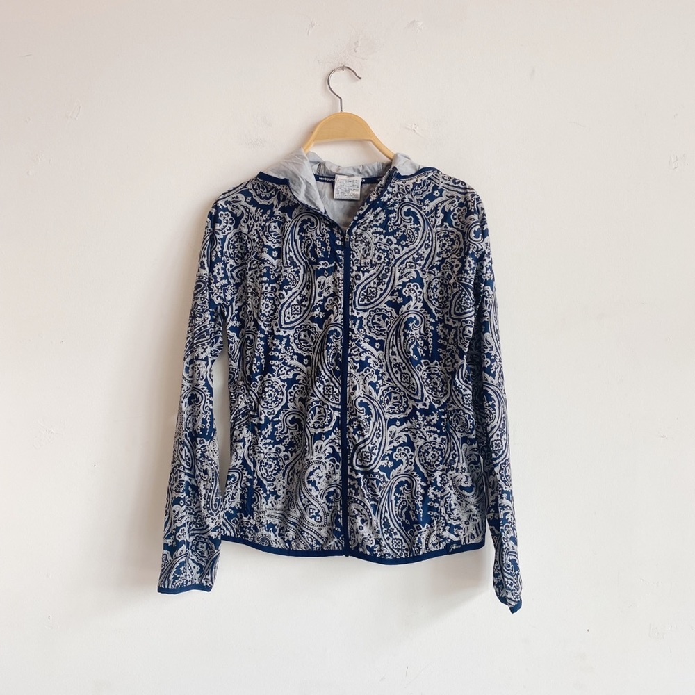 J. Crew New Balance Collab Paisley Anorak Zip Up Jacket Size S